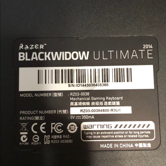 RAZOR Gaming Keyboard - Picture 3 of 4